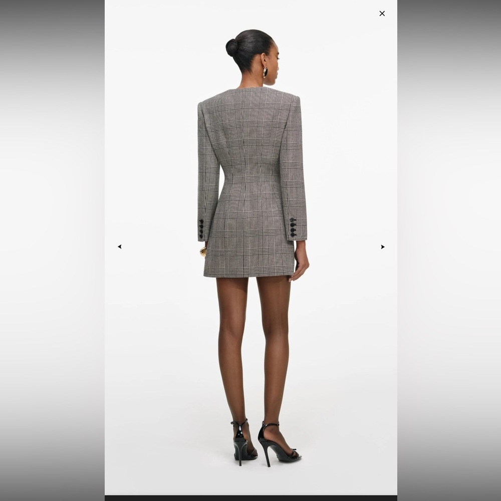 SELF-PORTRAIT
Check Blazer Mini Dress - Picture 3 of 9